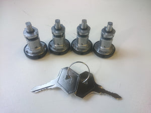 NEW Door Lock Cylinder Set Kit x4 MATCHING LOCKS